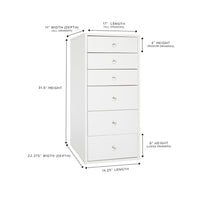 SlayStation® 6 Drawer Makeup Vanity Storage Unit