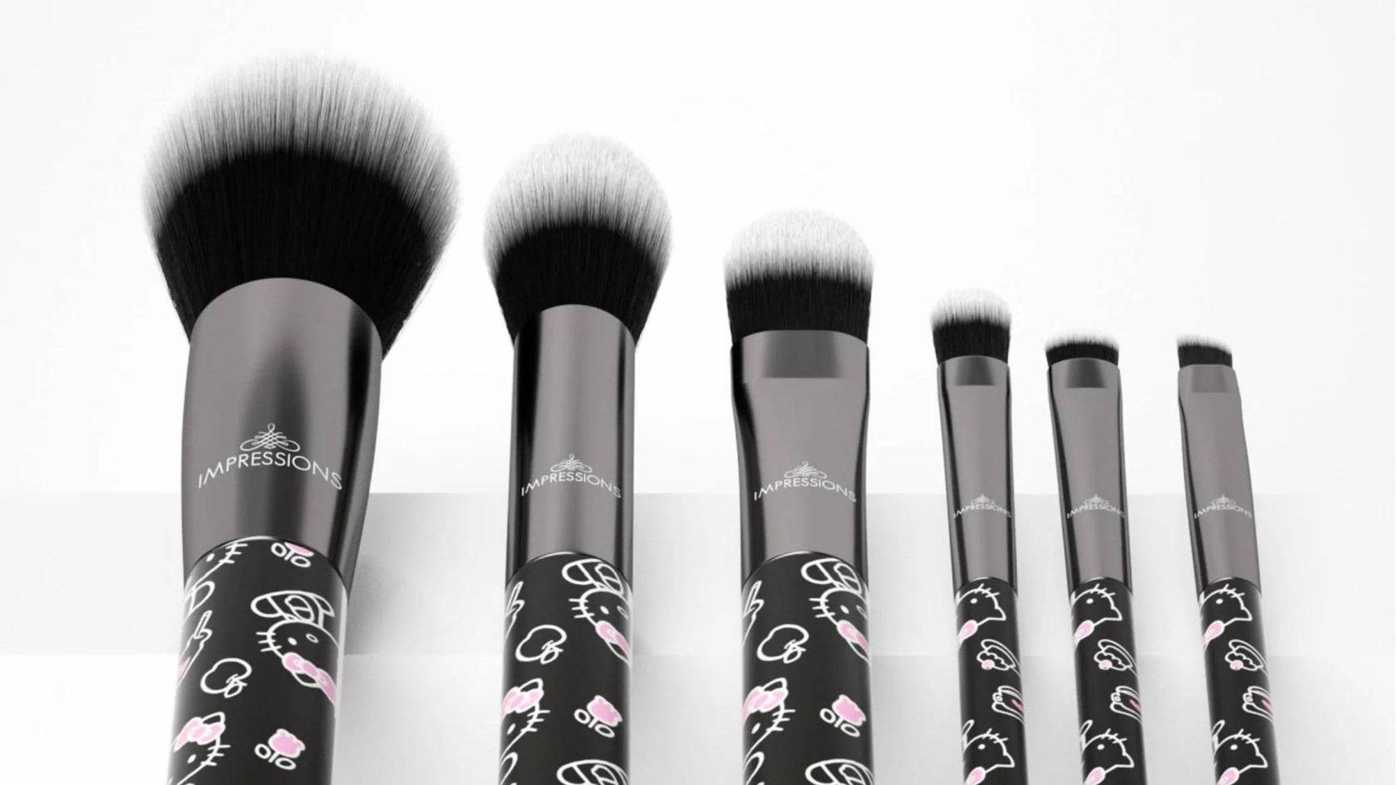 laid out makeup brushes  – IVC