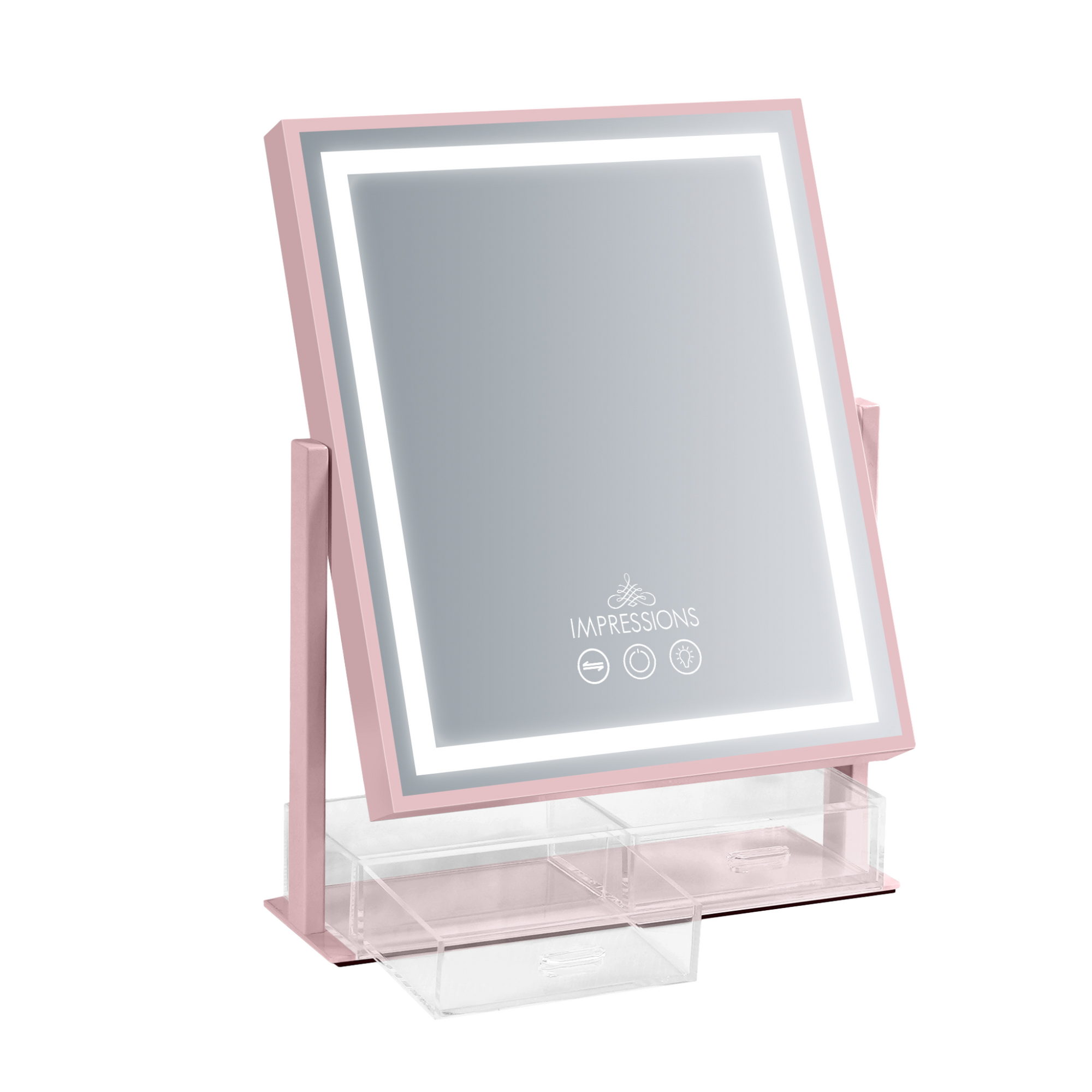 Glow &amp; Store Tri-Tone LED Makeup Mirror
