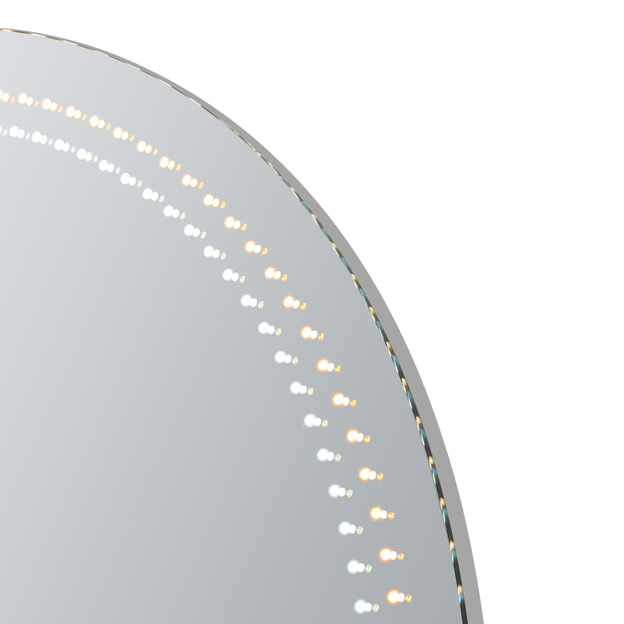 Stage Lite Arch XL Vanity Mirror-Dotted- CornerView