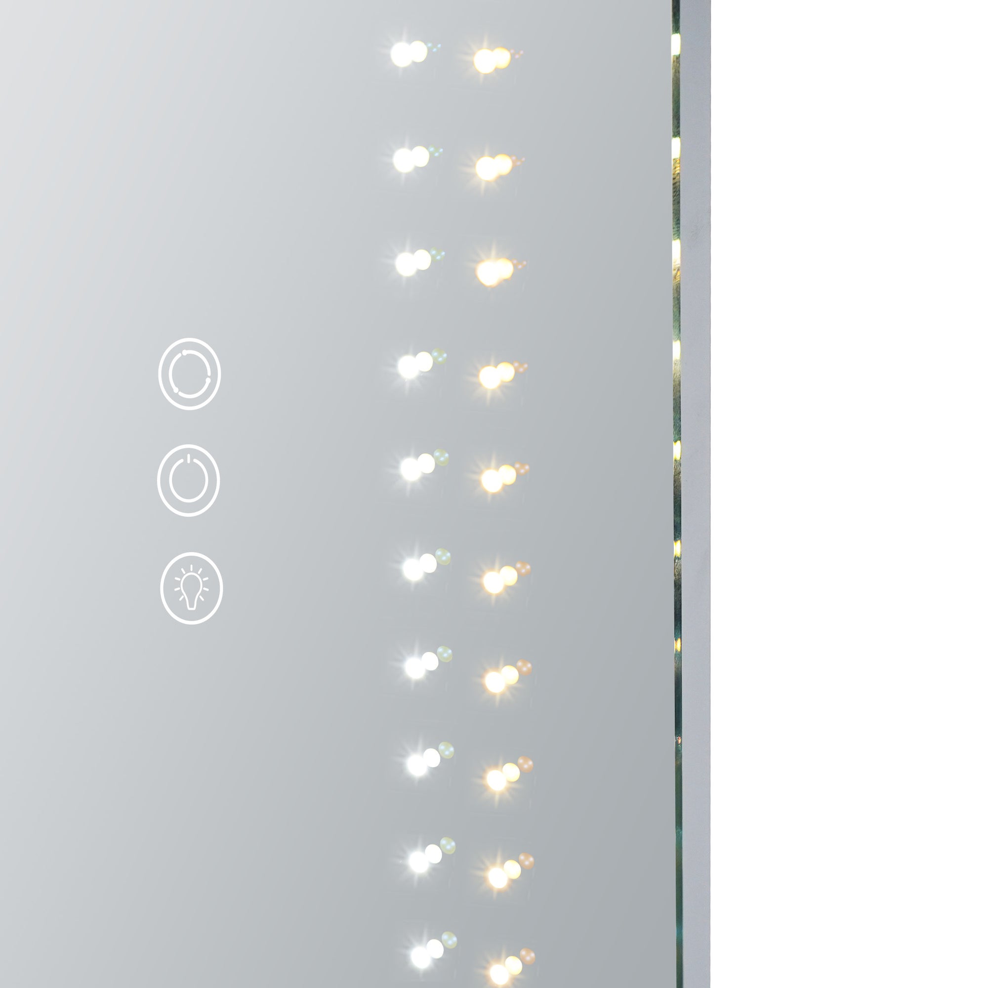 Stage Lite Arch Full Length Vanity Mirror- Dotted- Sensor View