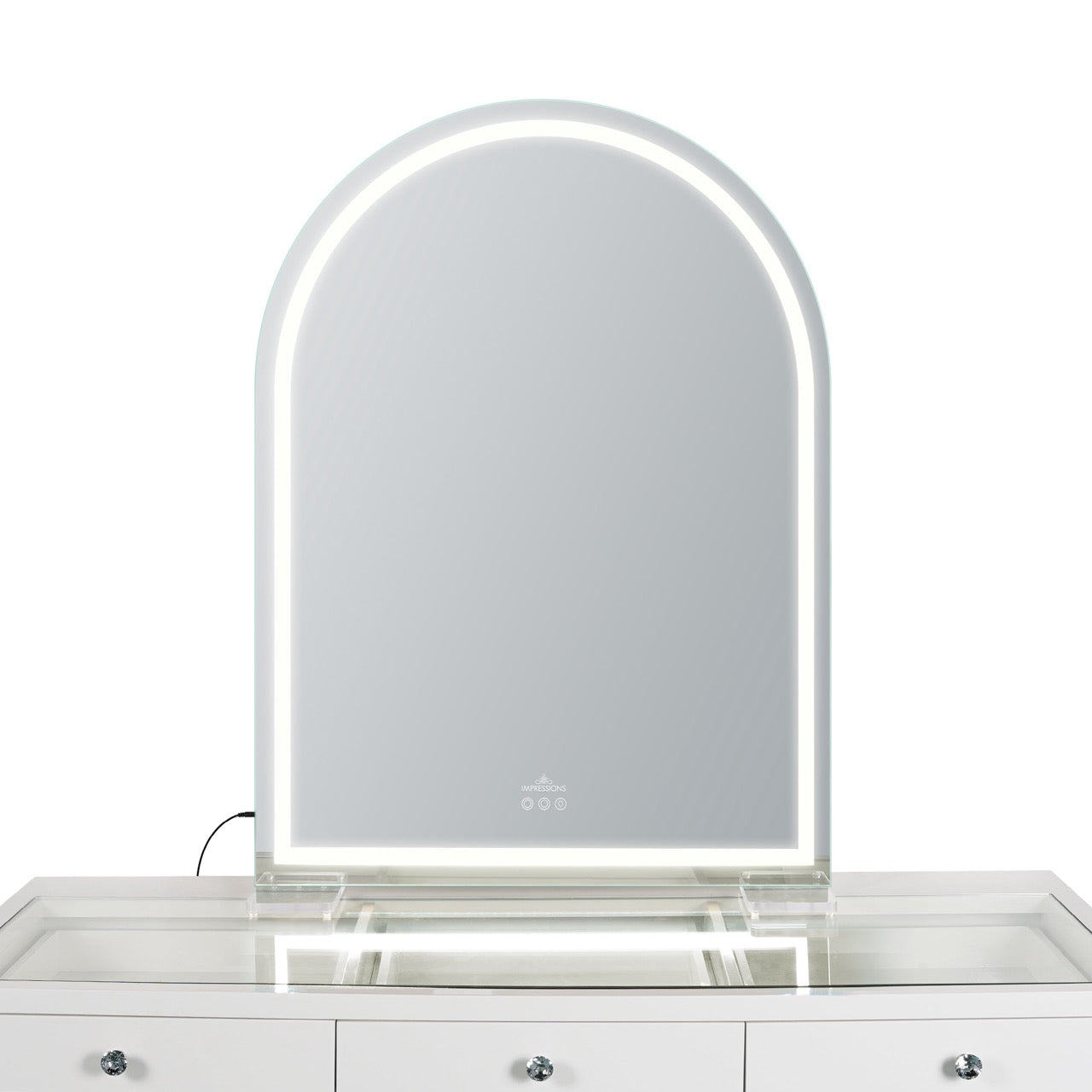 Stage Lite Arch XL Vanity Mirror-Strip- Front View