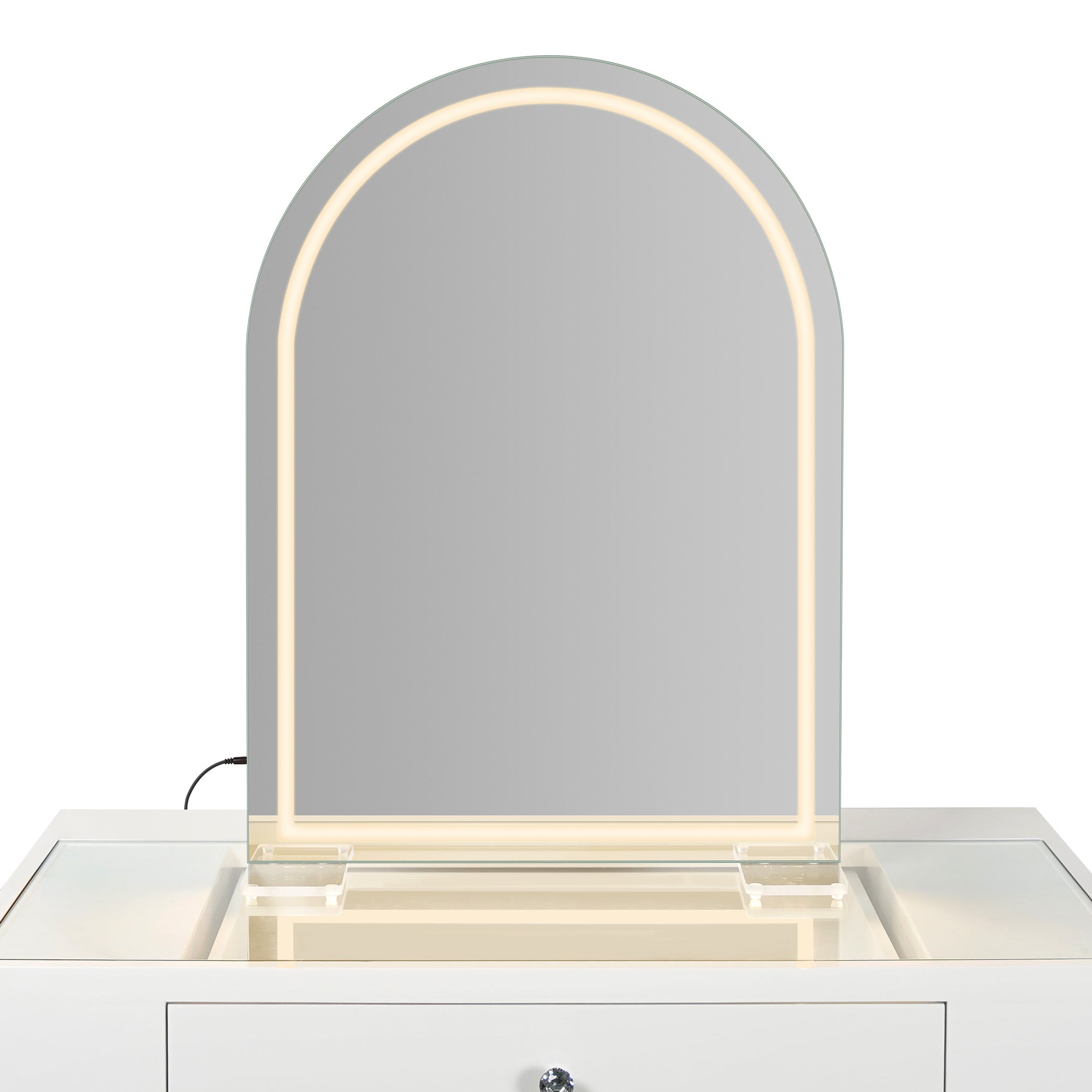 Stage Lite Arch Vanity Mirror- Strip Warm- Front View