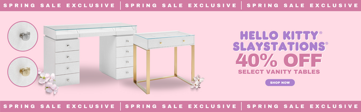 Hello Kitty Slaystations 40% off select vanity tables. Shop now