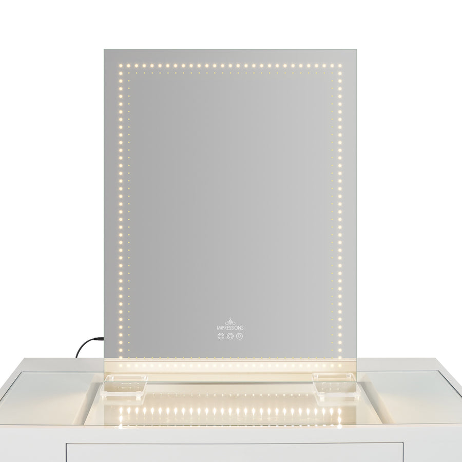Stage Lite XL Vanity Mirror- Dotted Warm- Front View