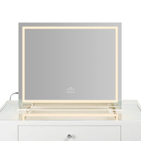 Stage Lite Midi Vanity Mirror- Strip Light Warm- Front View