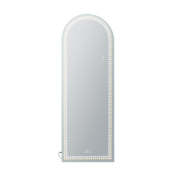 Stage Lite Arch Full Length Vanity Mirror- Dotted- Front View
