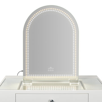 Stage Lite Arch Vanity Mirror- Dotted- Front View