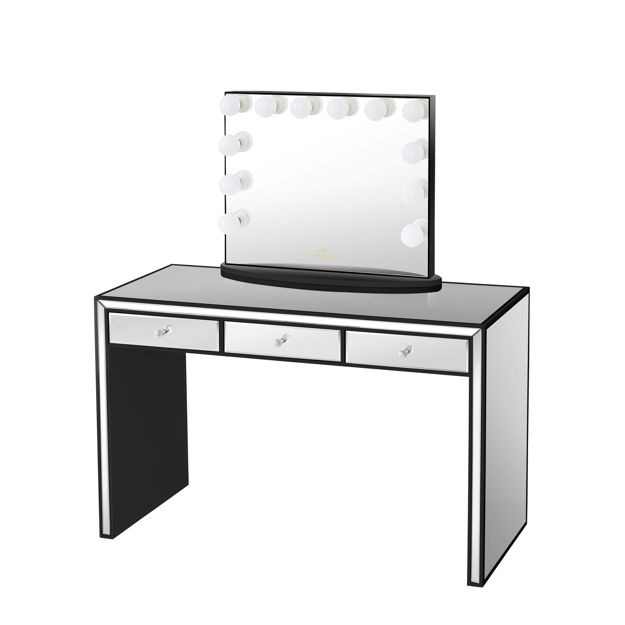 Leah Premium Mirrored Vanity Table