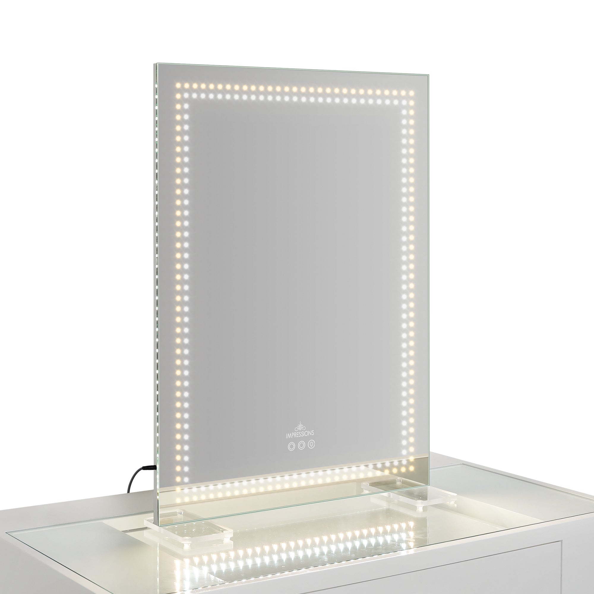 Stage Lite XL Vanity Mirror- Dotted- 45 View