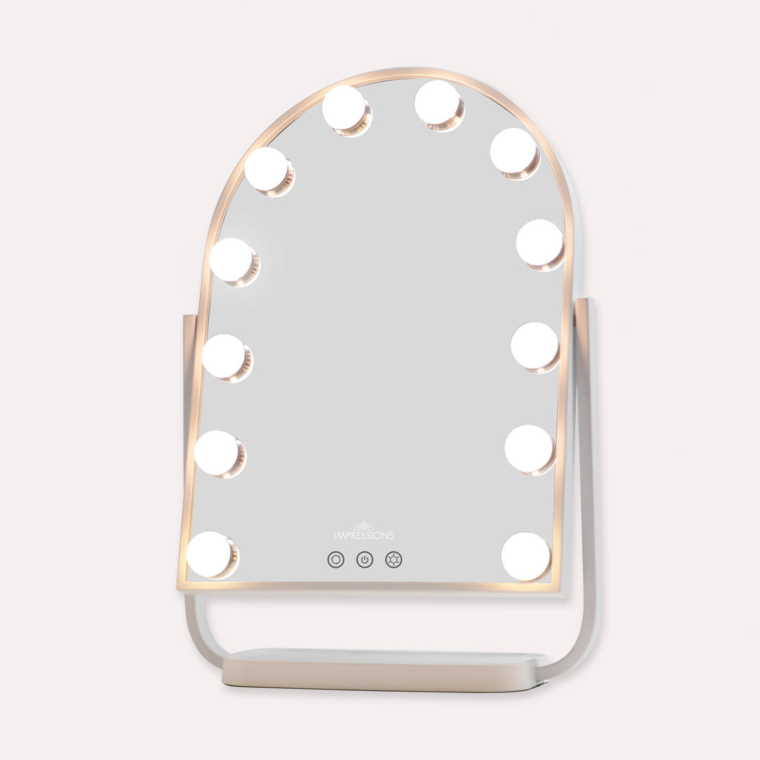 Curva Arch Tri-Tone LED Makeup Mirror