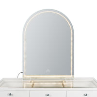 Stage Lite Arch XL Vanity Mirror-Dotted Warm Light- Front View