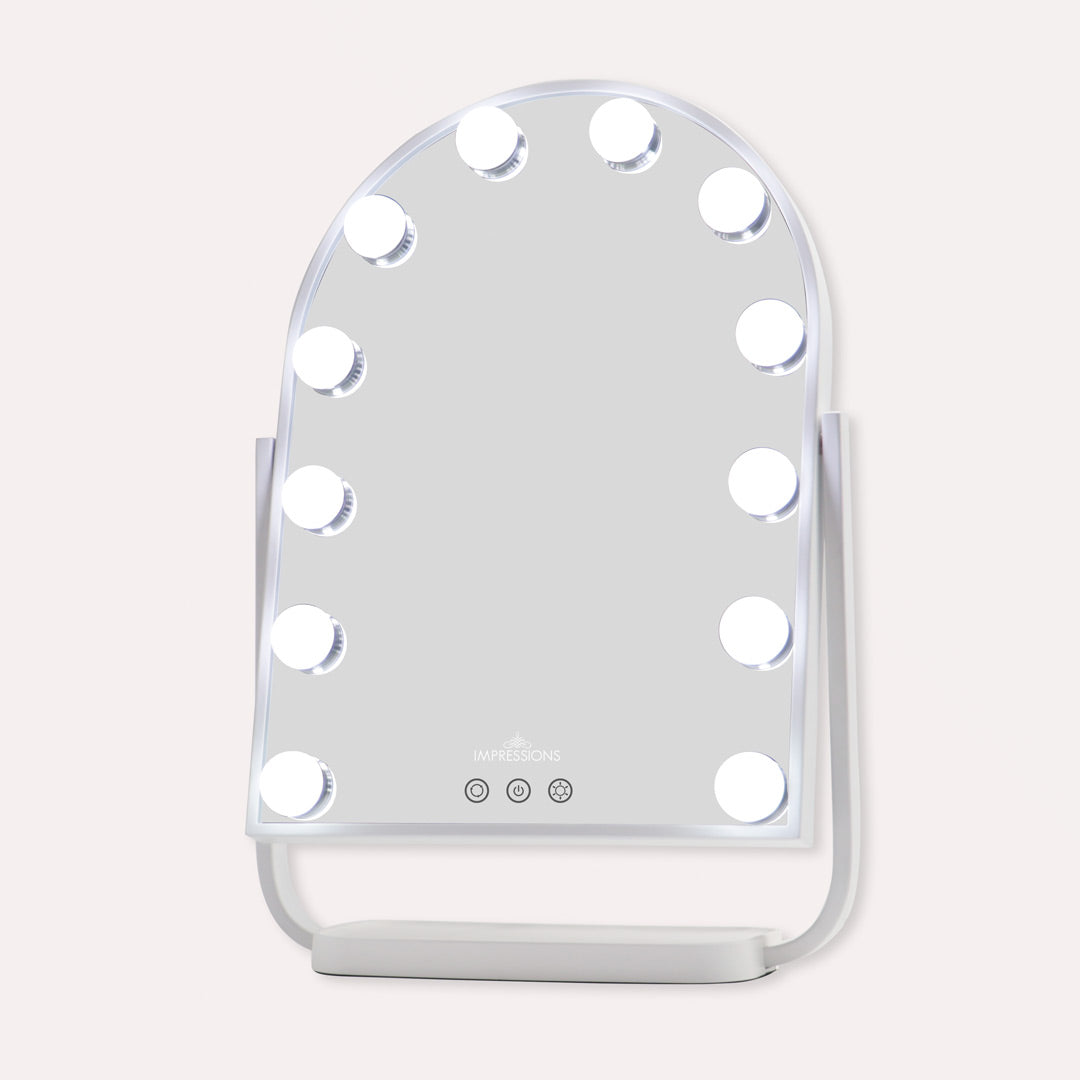 Curva Arch Tri-Tone LED Makeup Mirror