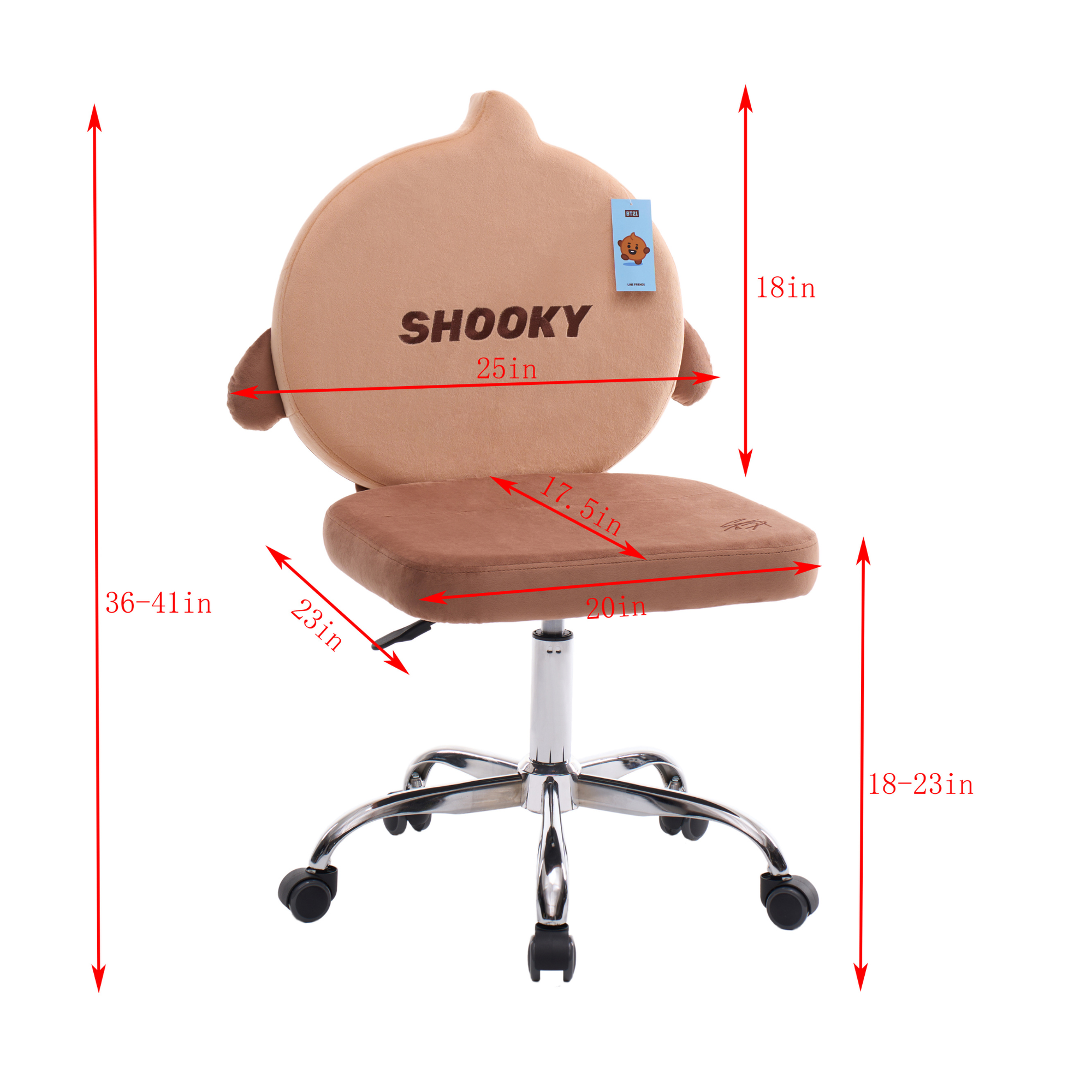 BT21™ SHOOKY Swivel Vanity Chair