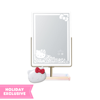 Hello Kitty® RGB Makeup Mirror with Catchall Tray + Kawaii Compact Bundle