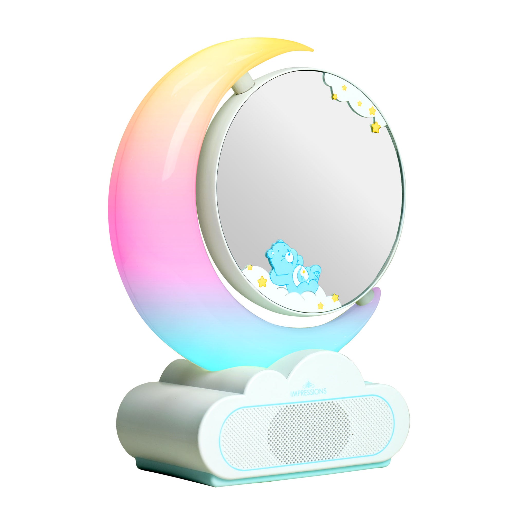 Care Bears™ Bedtime RGB Moon Lamp Makeup Mirror With Bluetooth Speaker