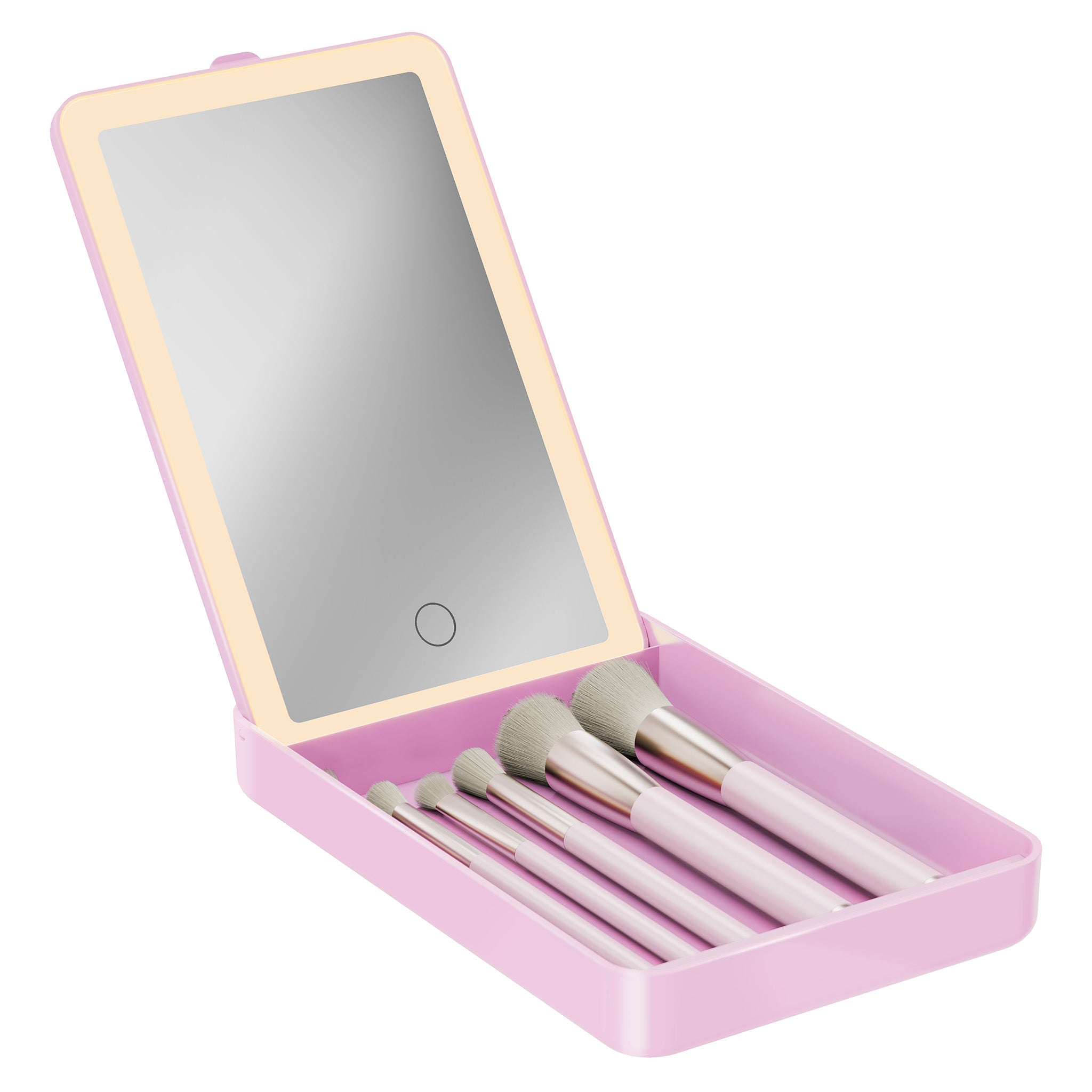 (取寄) カルバンクライン レディース タビア   women Tavia Light Pink Mirror llic Cruise Mini Travel LED Mirror Case • Impressions Vanity Co.