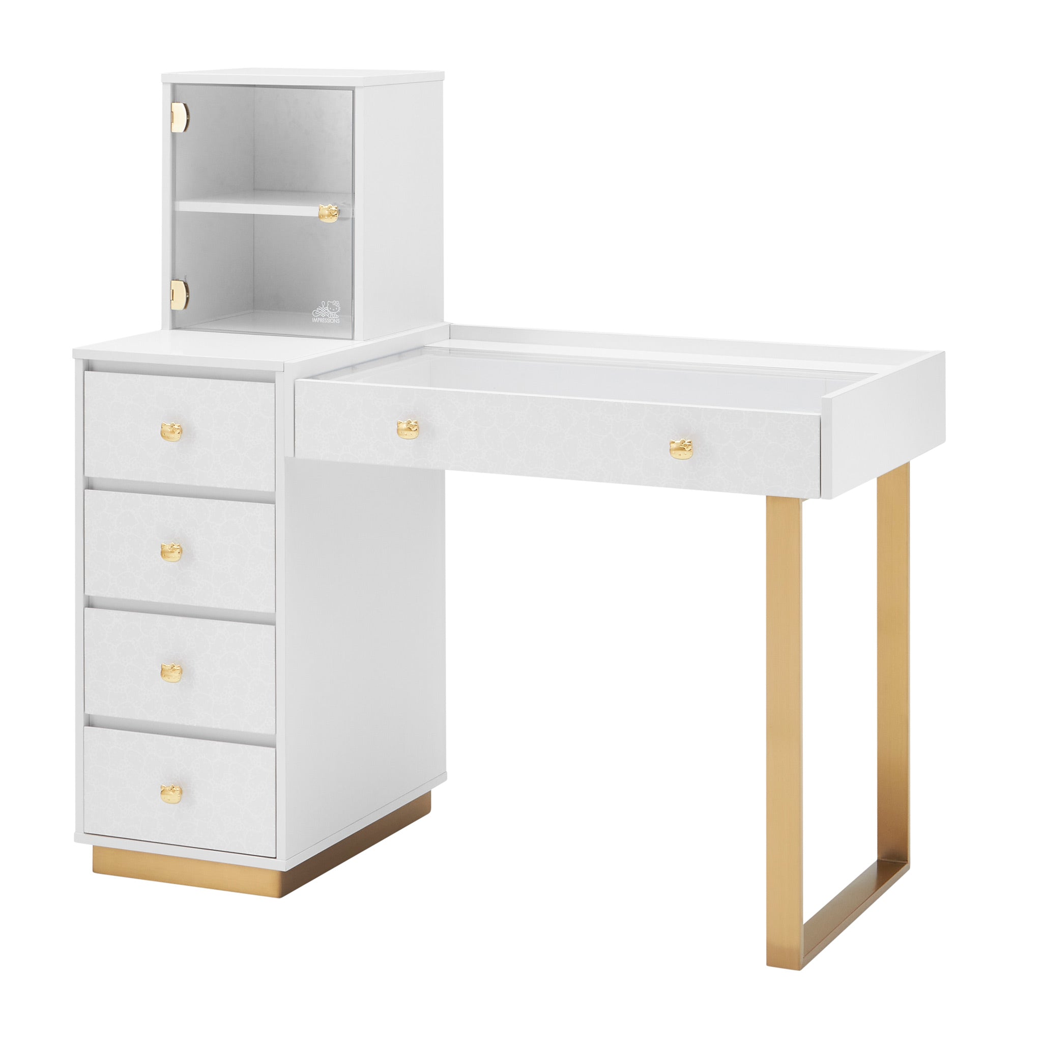 Hello Kitty® SlayStation Duet Vanity Desk • Impressions Vanity Co.