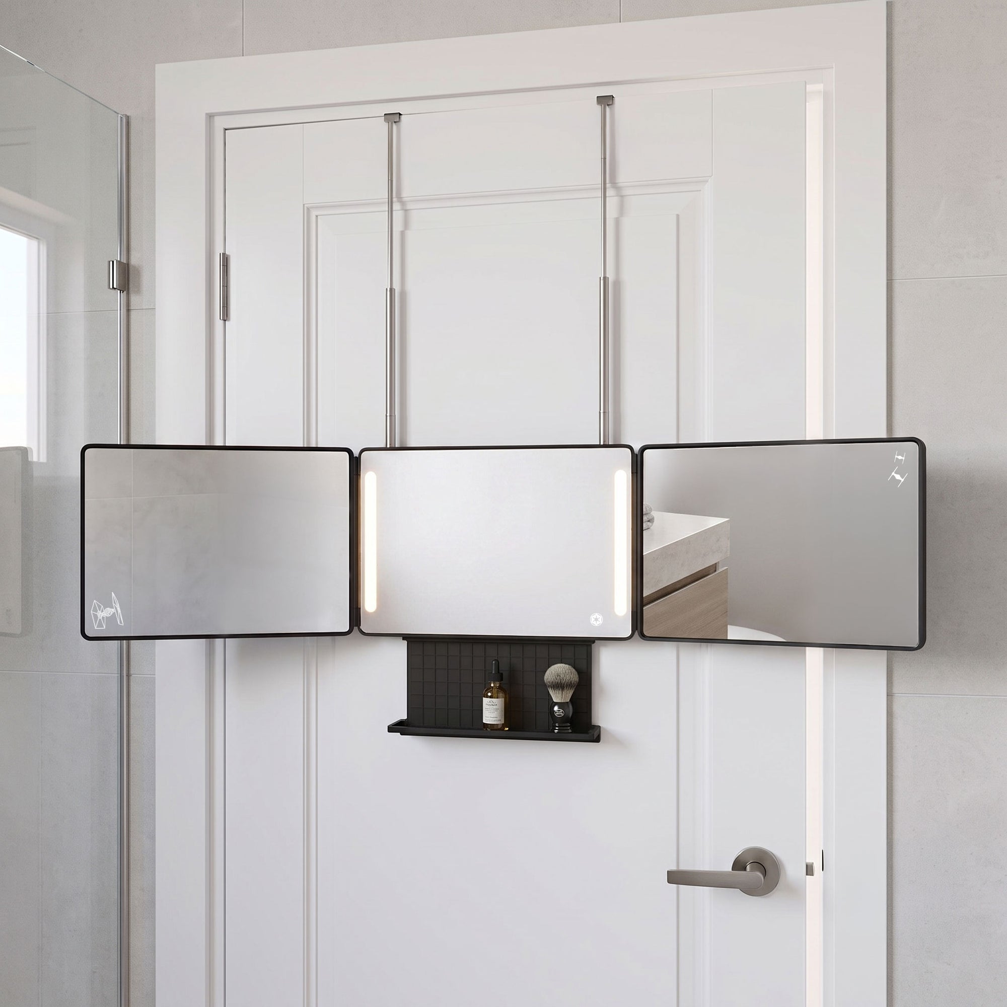 Darth Vader™ LED Trifold Hanging Mirror