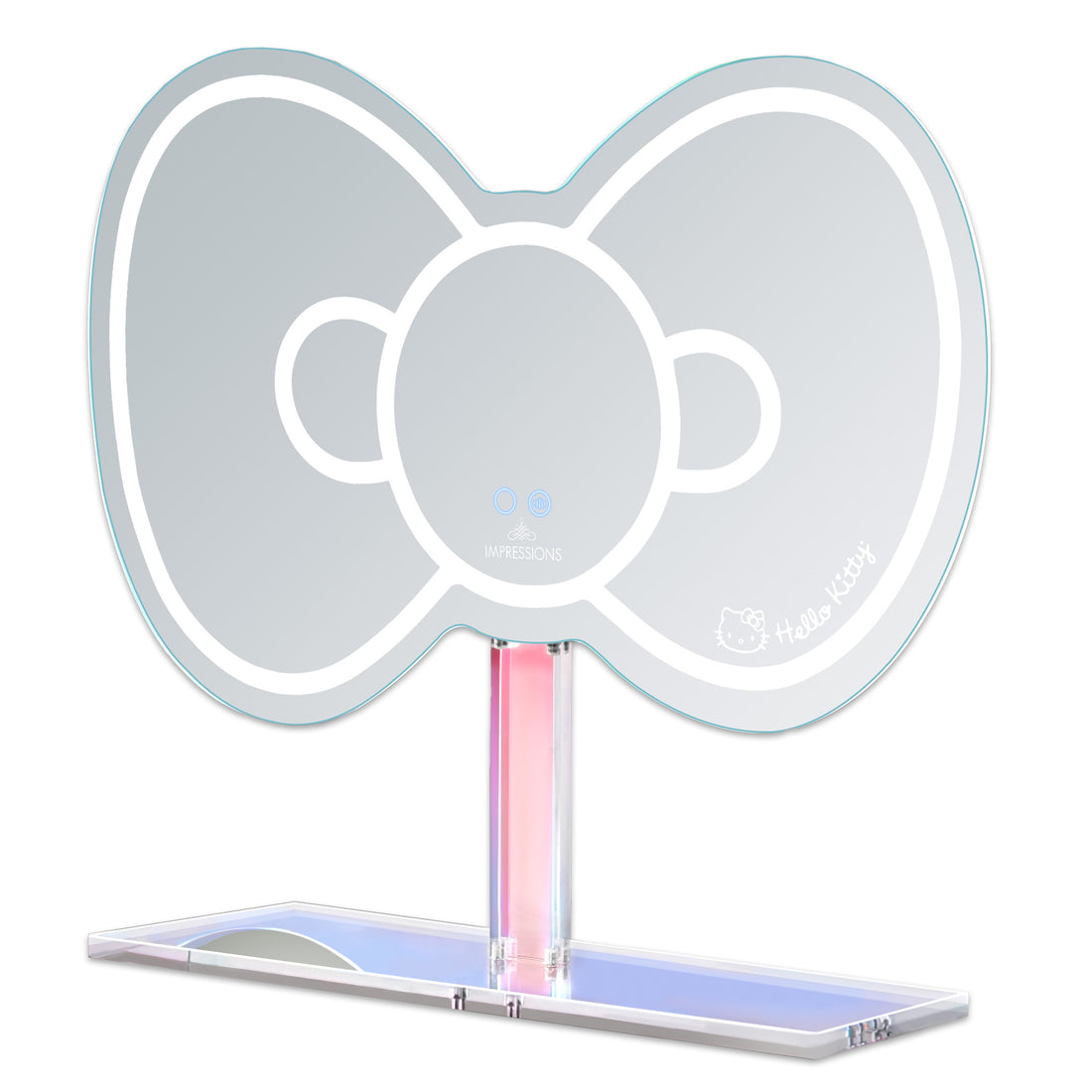 Hello Kitty® RGB Bow Wall Mirror W/ Detachable Base