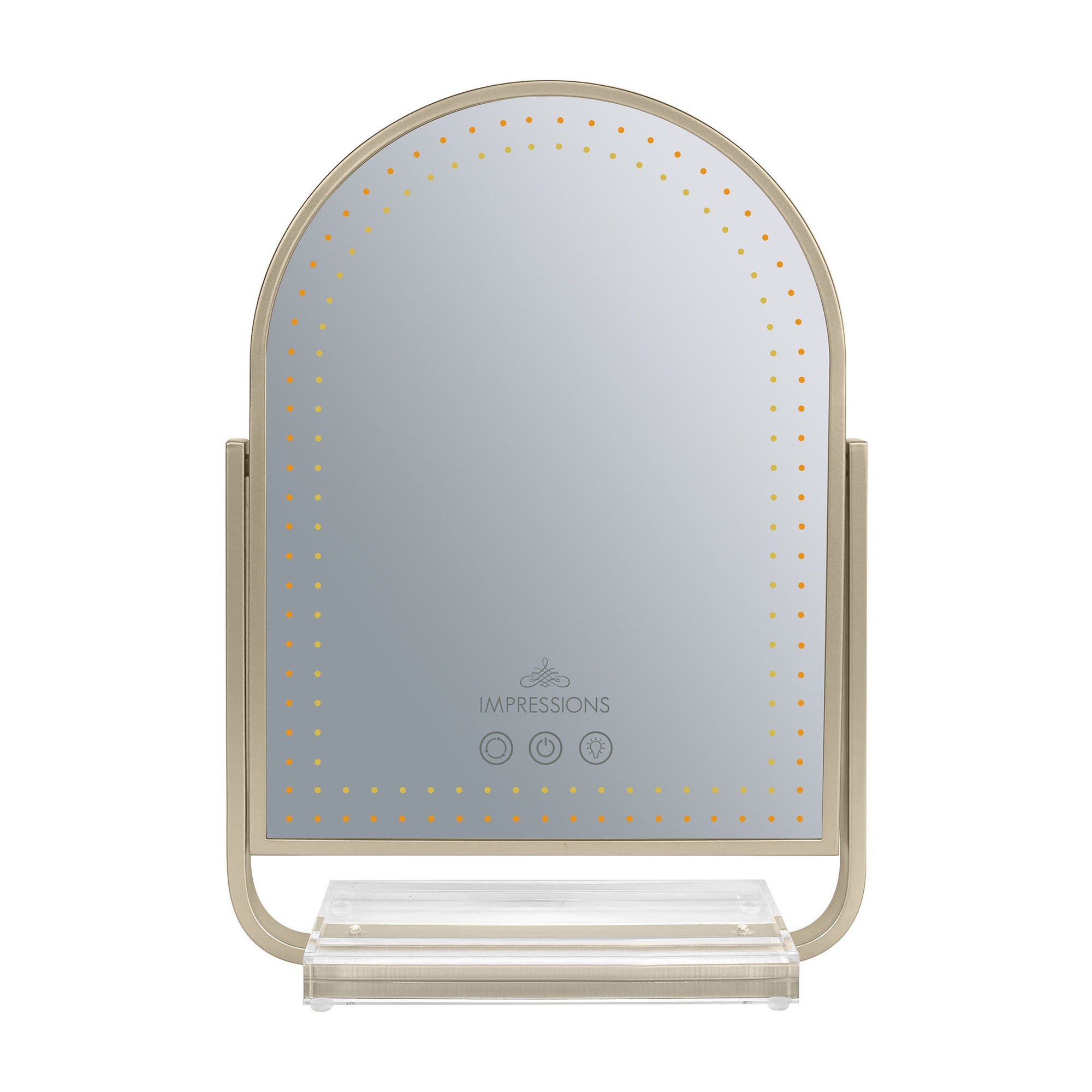 Glimmer Arch Tri-Tone LED Makeup Mirror