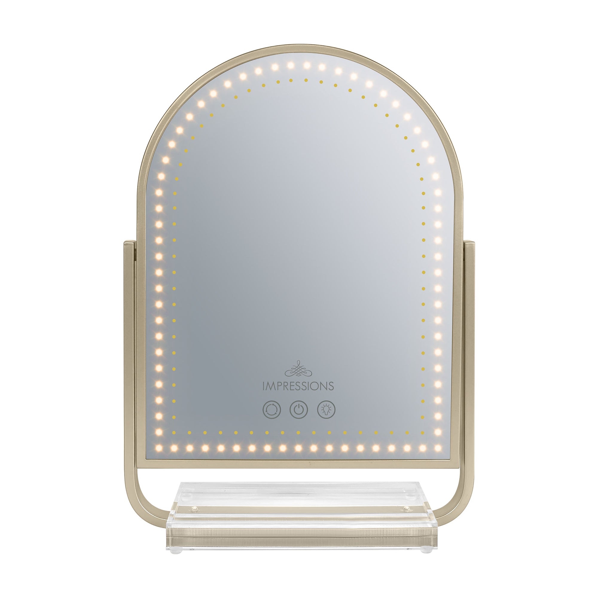 Glimmer Arch Tri-Tone LED Makeup Mirror