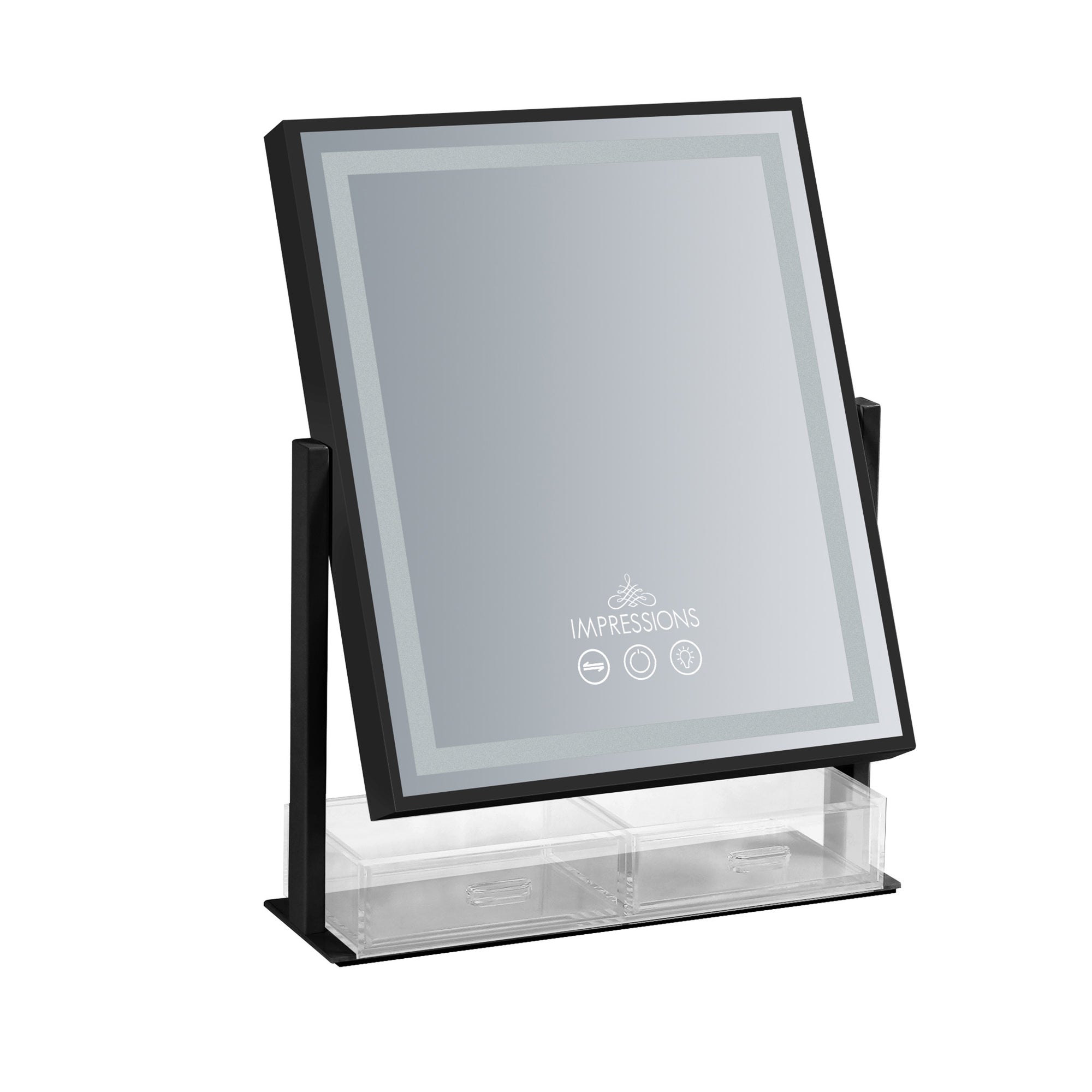 Glow &amp; Store Tri-Tone LED Makeup Mirror