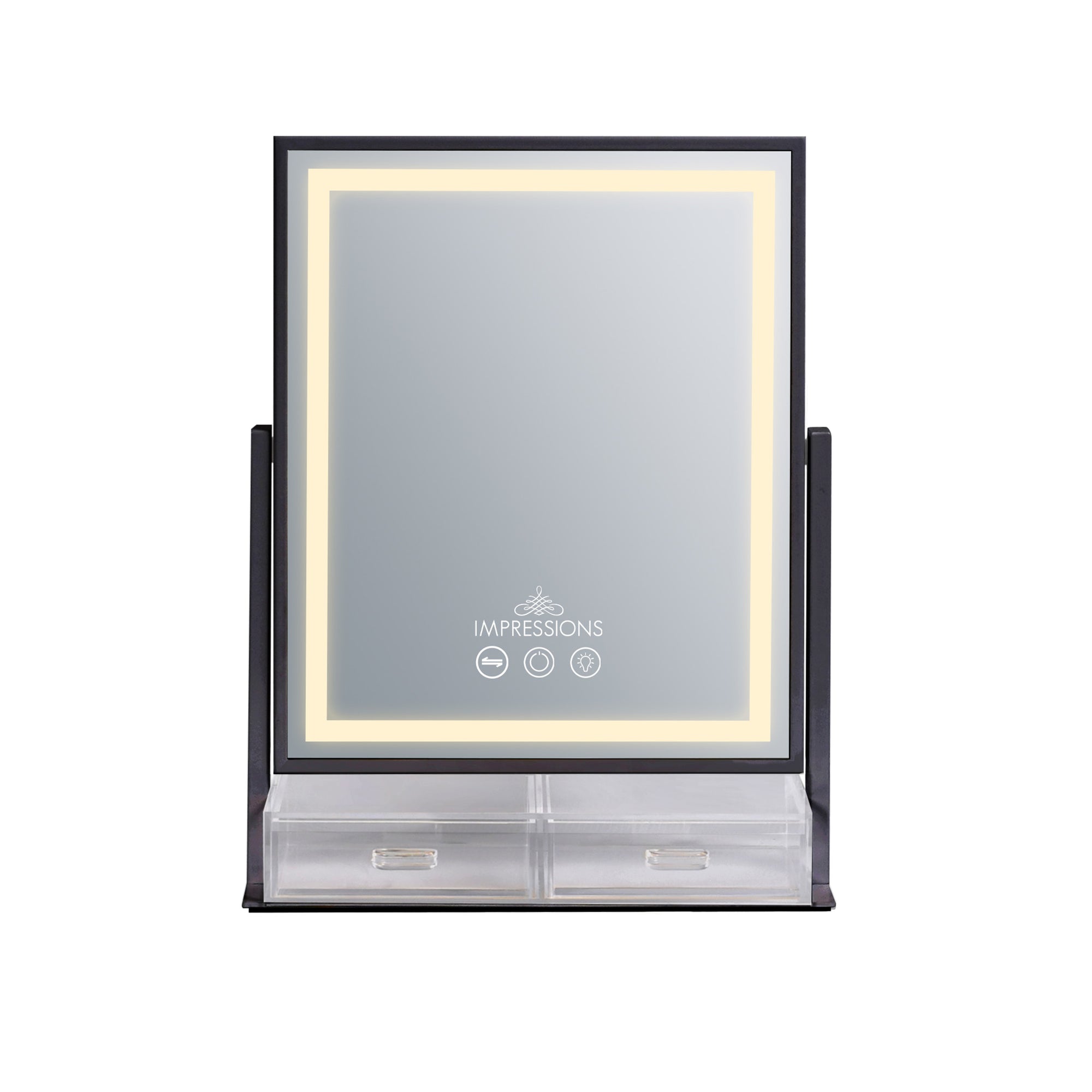 Glow &amp; Store Tri-Tone LED Makeup Mirror