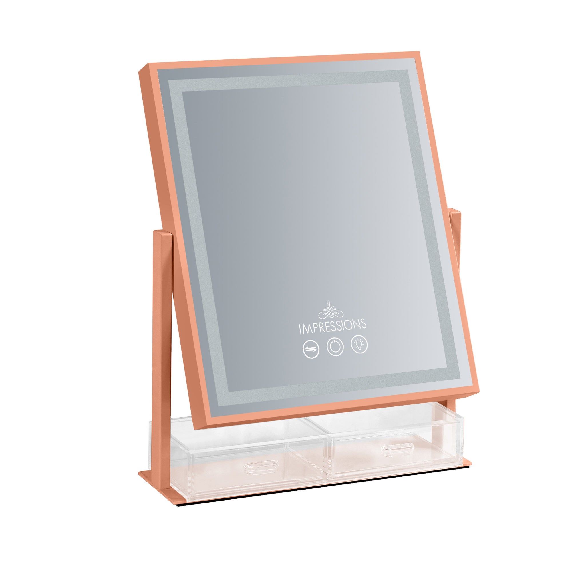 Glow &amp; Store Tri-Tone LED Makeup Mirror