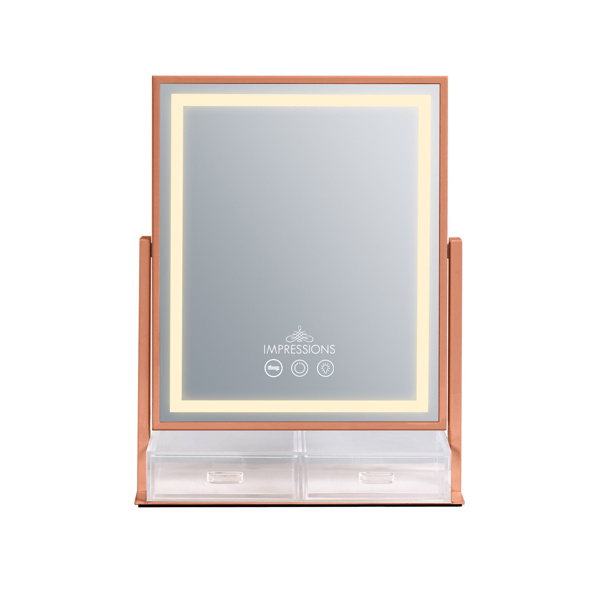 Glow &amp; Store Tri-Tone LED Makeup Mirror