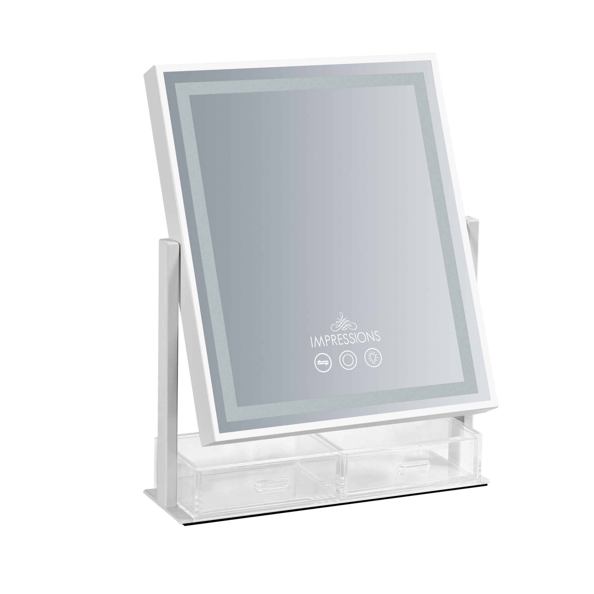 Glow &amp; Store Tri-Tone LED Makeup Mirror