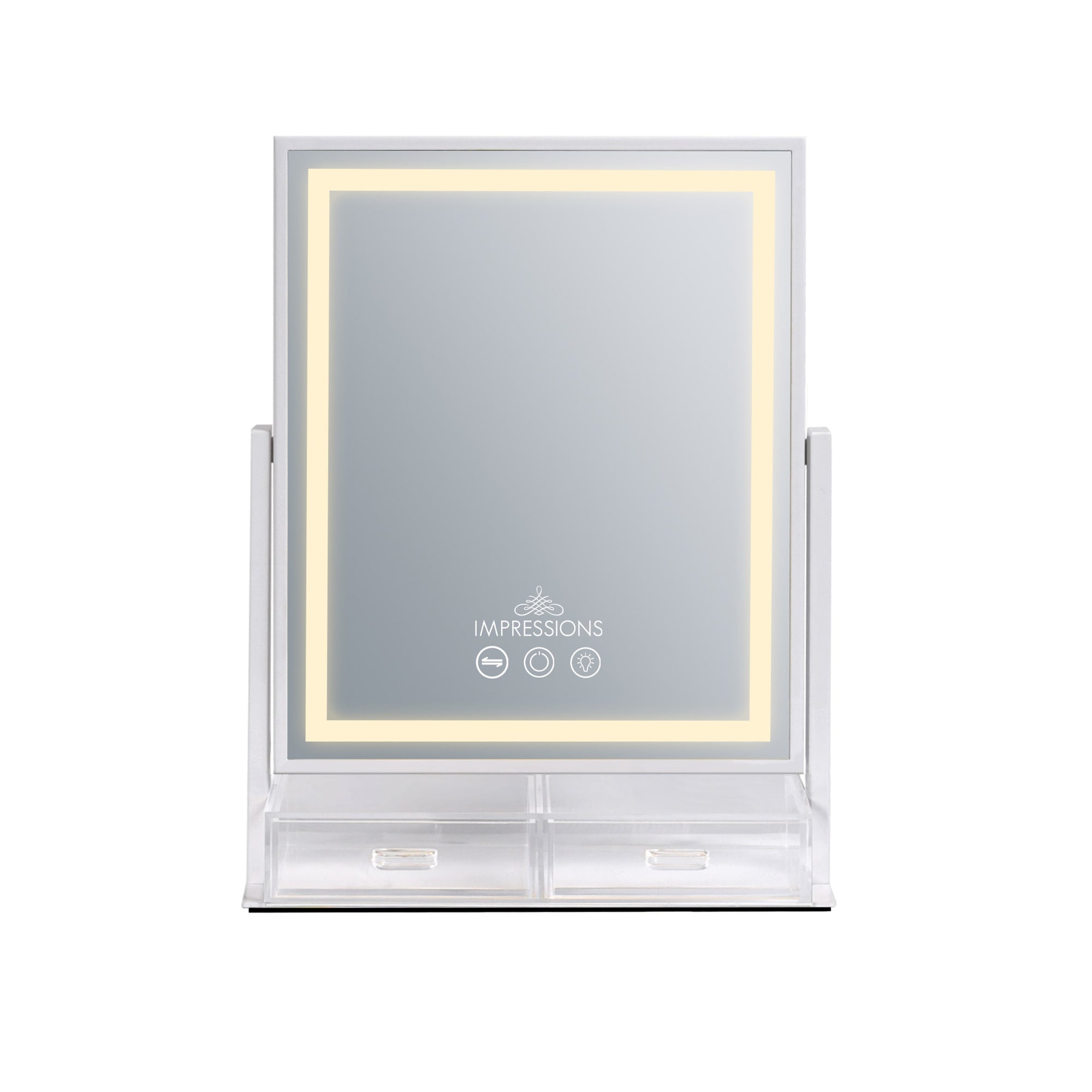 Glow &amp; Store Tri-Tone LED Makeup Mirror