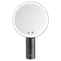 Gravity Tritone LED Makeup Mirror Charcoal Front