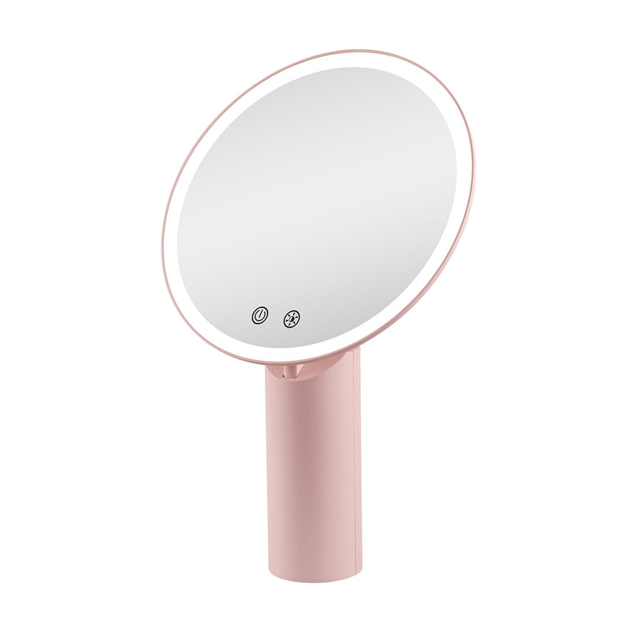 Gravity Tritone LED Makeup Mirror Pink 45 degree