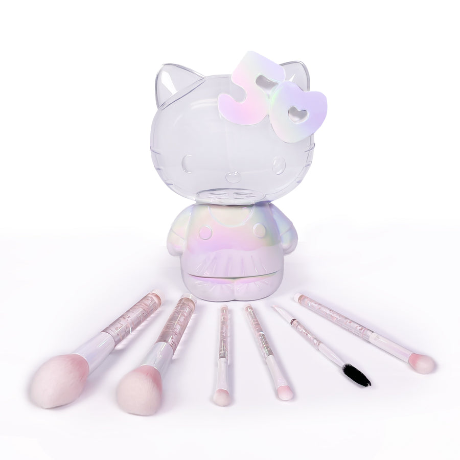 Hello Kitty® 50th 6-PC Brush Gift Set- Brushes layed out