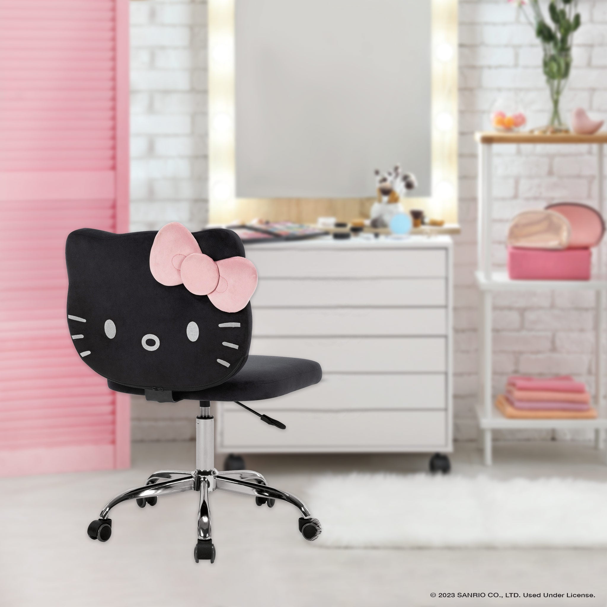 Hello Kitty® Kawaii Swivel Vanity Chair • Impressions Vanity Co.