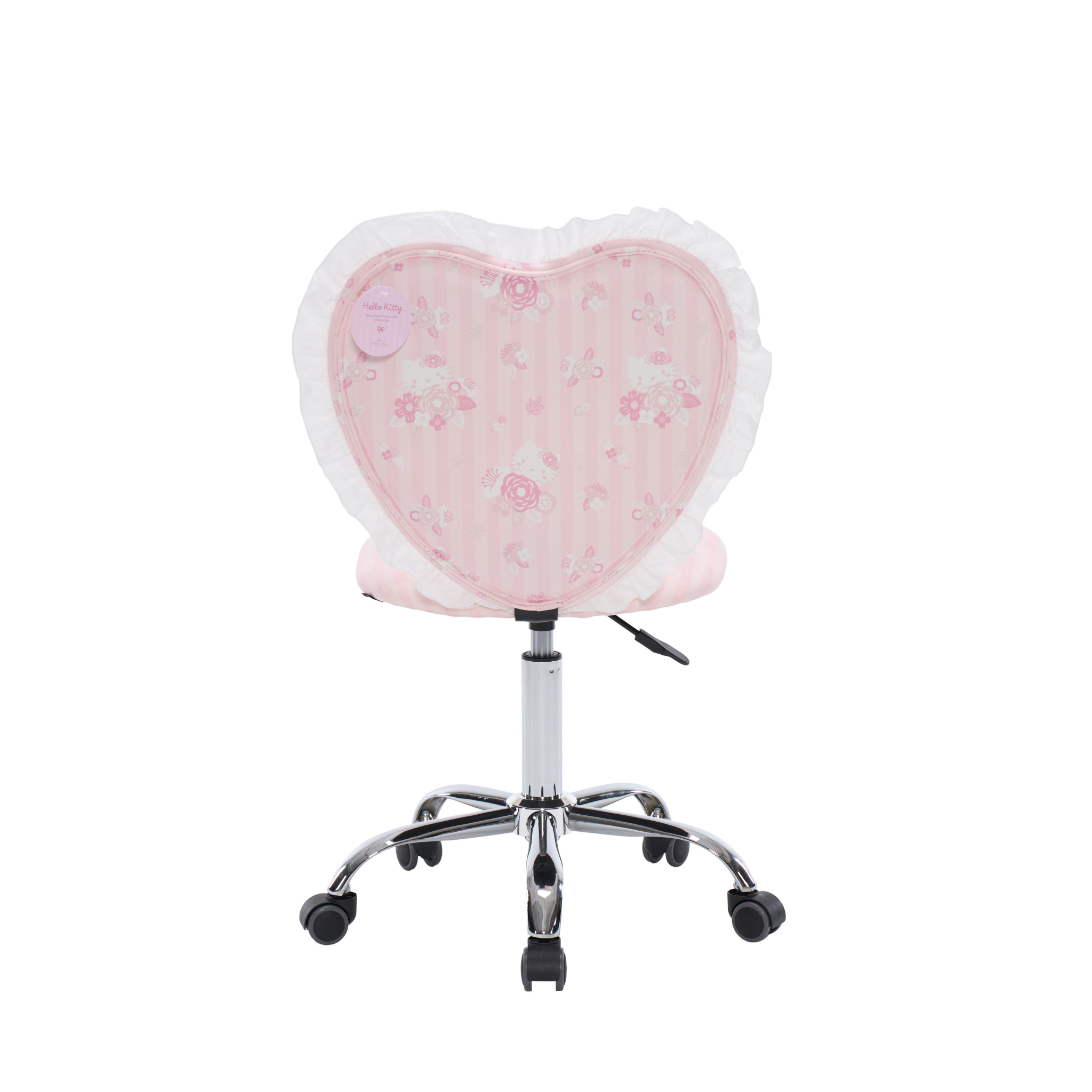 Hello Kitty Floral Heart Vanity Chair w/ Ruffles