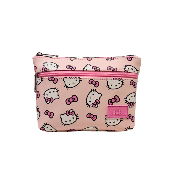 Hello Kitty®️ Double Zipper Makeup Pouch • Impressions Vanity Co.