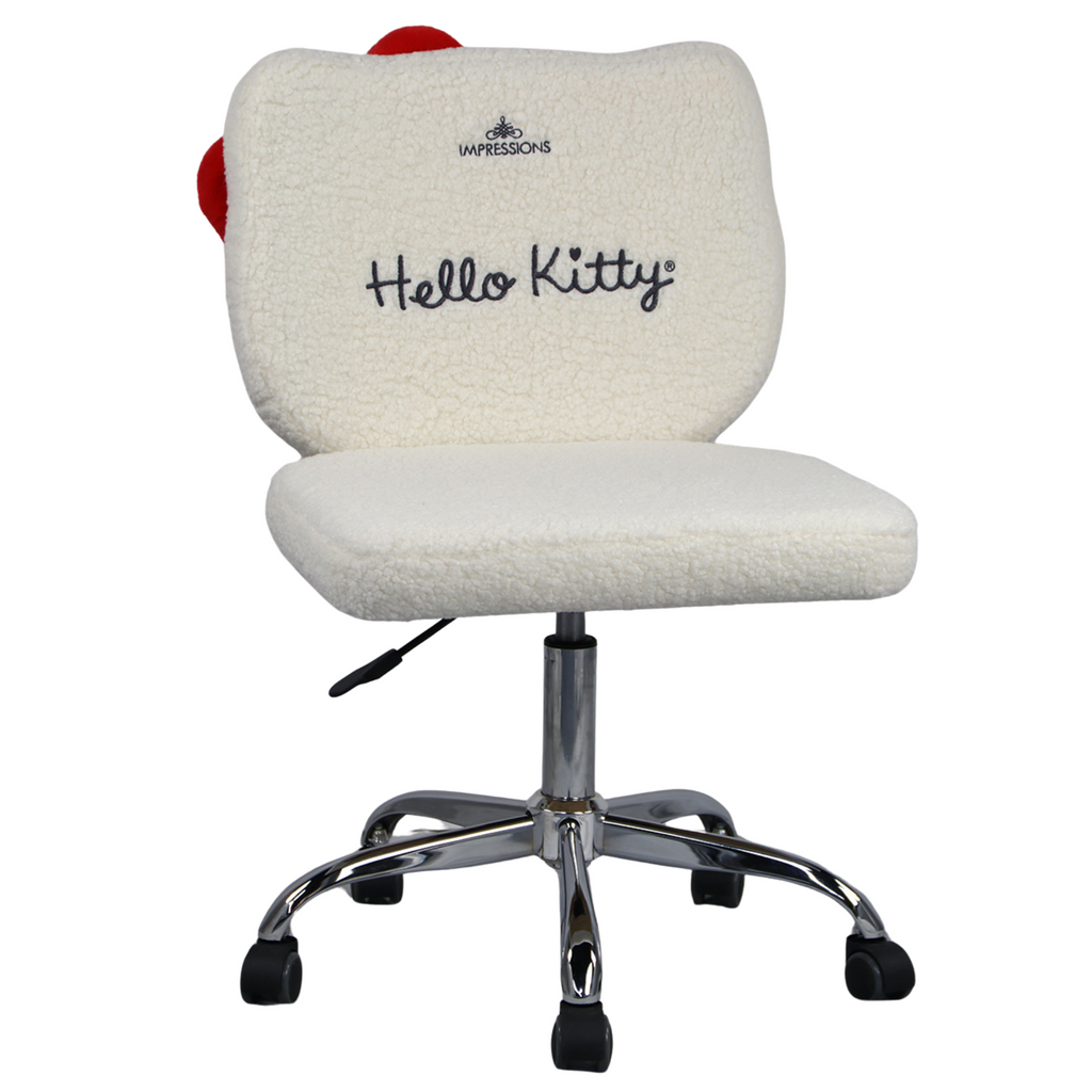 Hello Chair Hello Kitty® Sherpa Swivel Vanity Chair – Impressions Vanity Co.