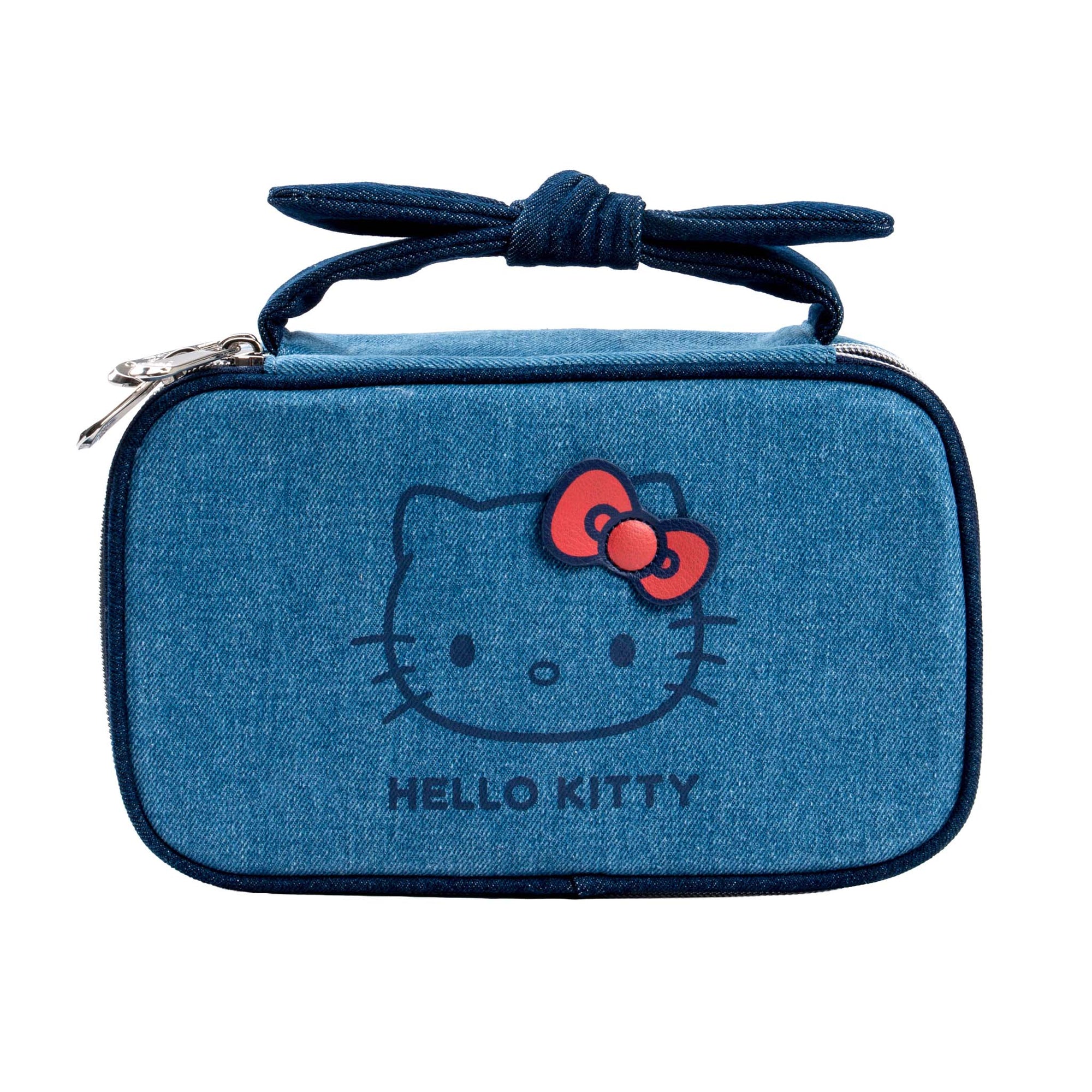 Hello Kitty® Denim Layered Makeup Bag