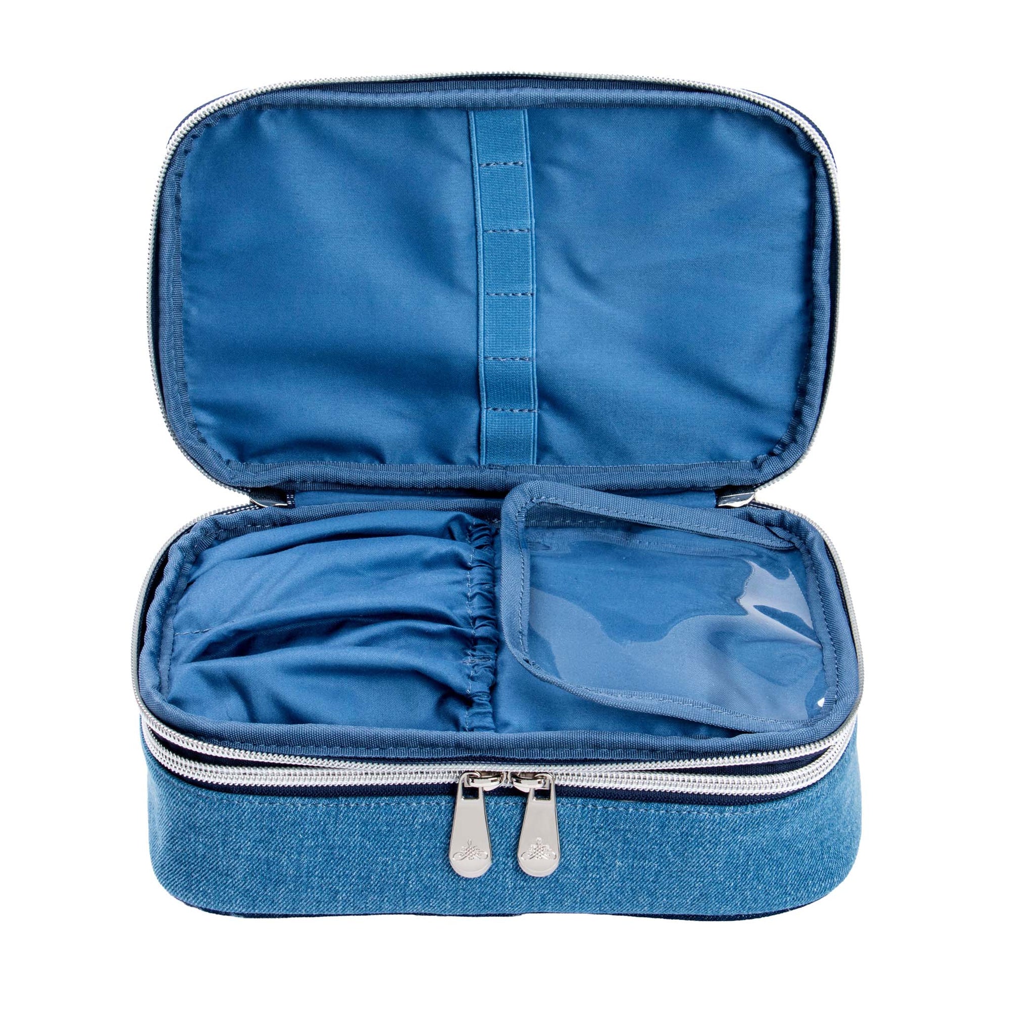 Hello Kitty® Denim Layered Makeup Bag