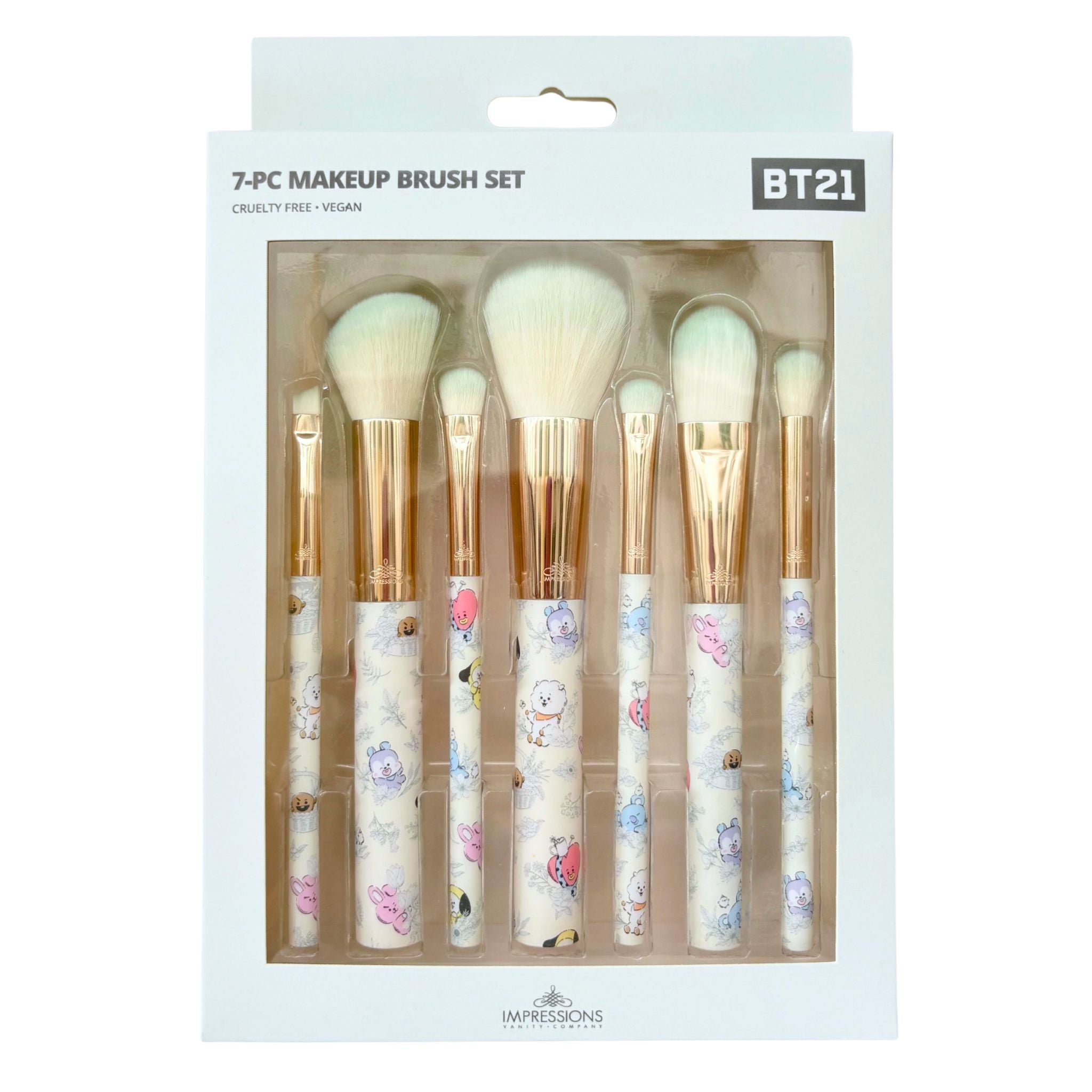 Impressions Vanity with BT21 7-PC Makeup Brush Set • Impressions