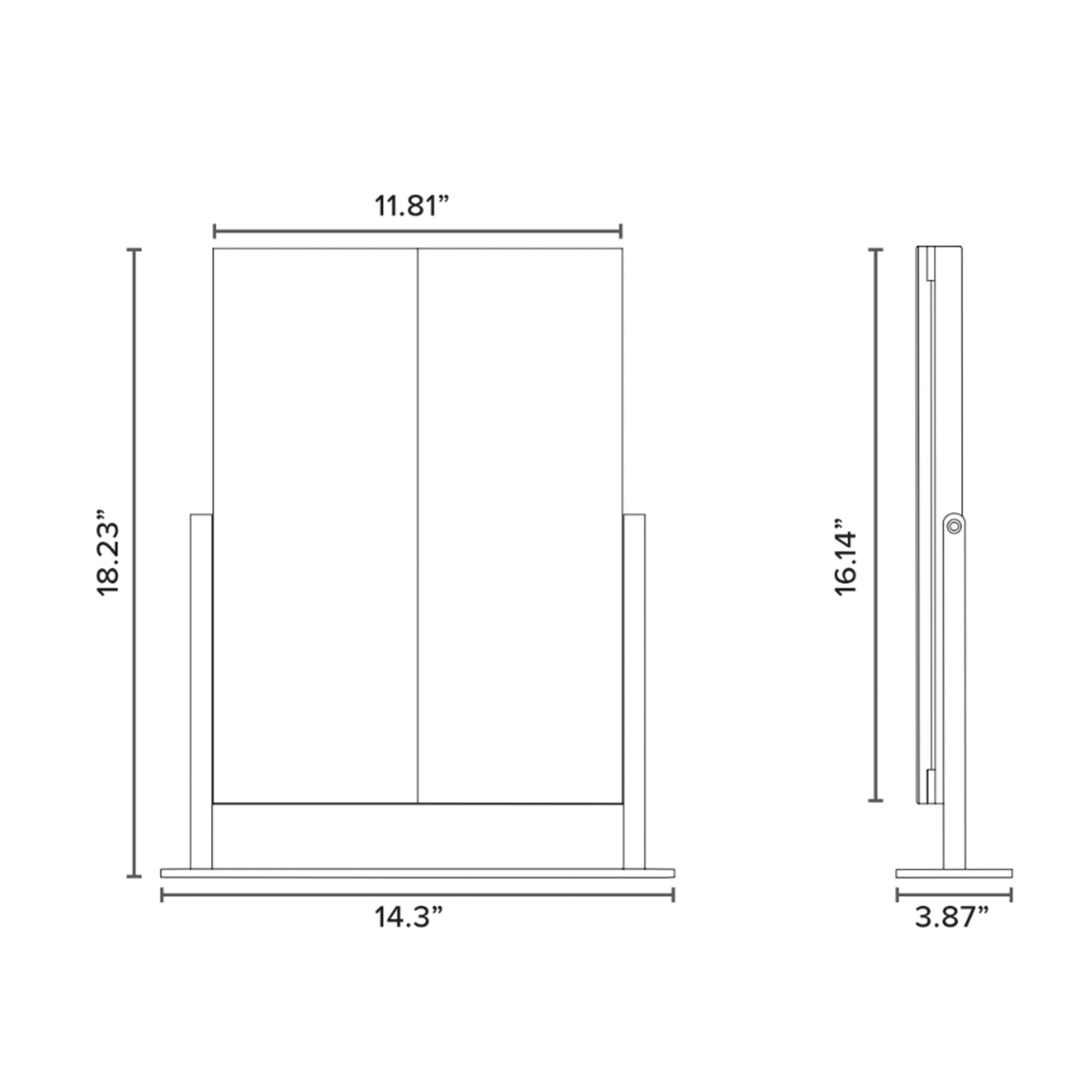 Lavish Trifold LED Tri-Tone Makeup Mirror