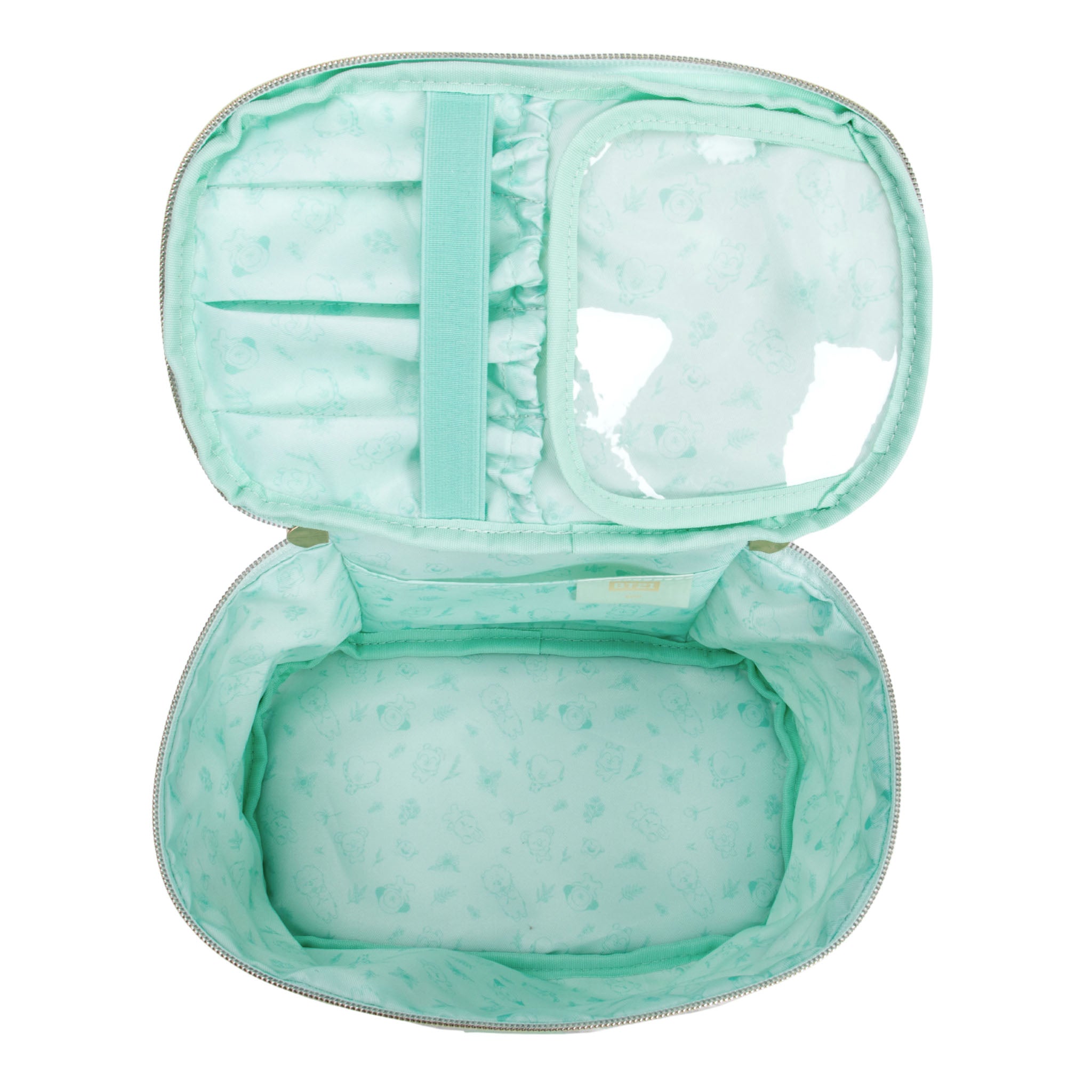 Impressions Vanity with BT21 Quilted Train Case w/ Mirror Keychain