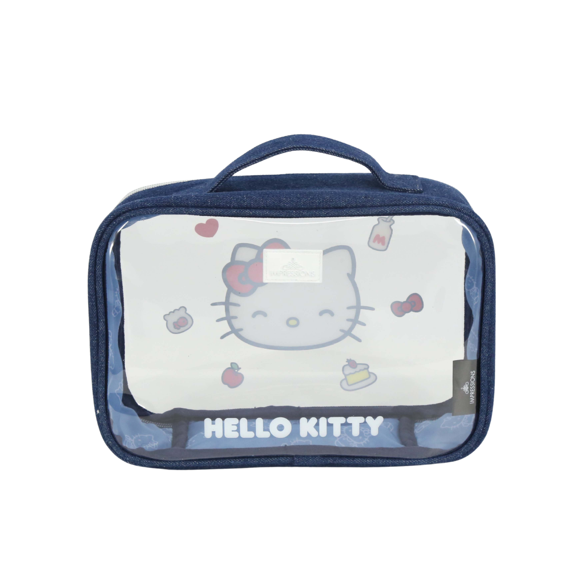 Hello Kitty® Denim 3-PC Makeup Bag Set