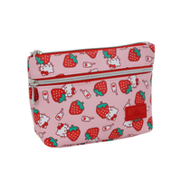 Hello Kitty® Strawberries Double Zipper Pouch