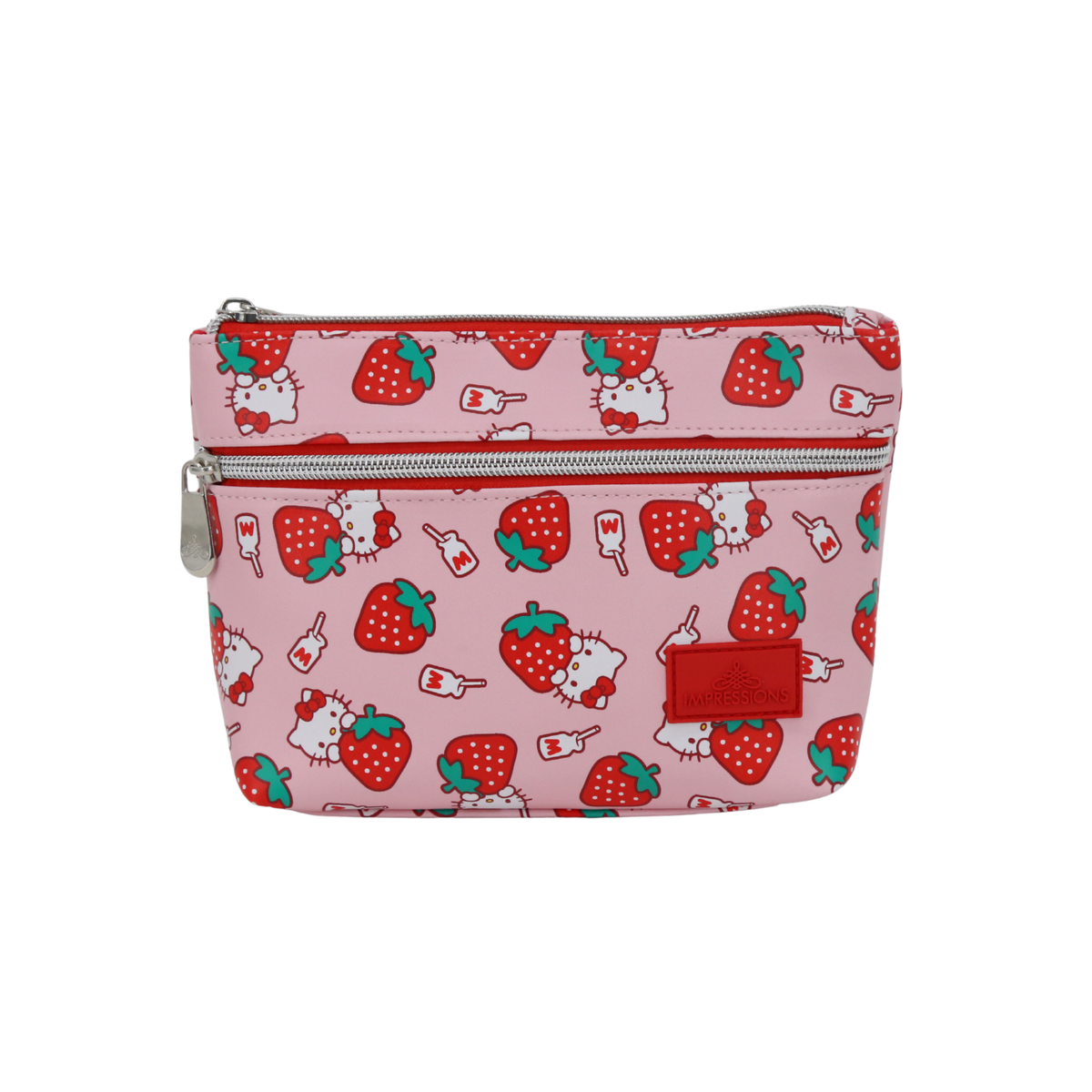 Hello Kitty® Strawberries Double Zipper Pouch