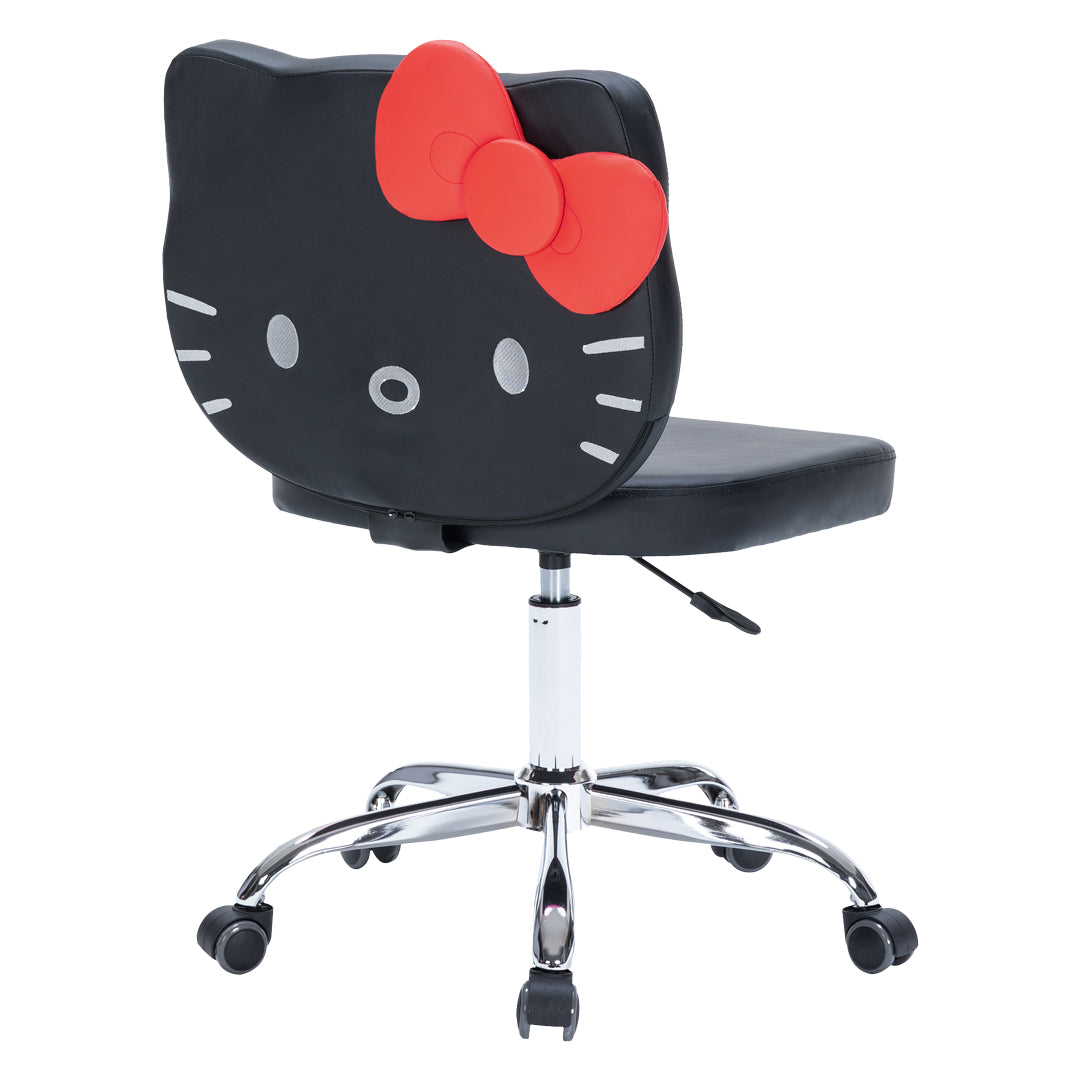 Hello Kitty Faux Leather Swivel Vanity Chair - Thumbnail 3
