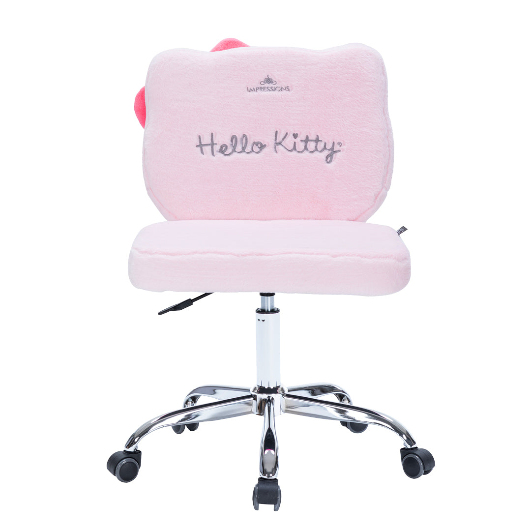 Hello Kitty® Teddy Fur Swivel Vanity Chair