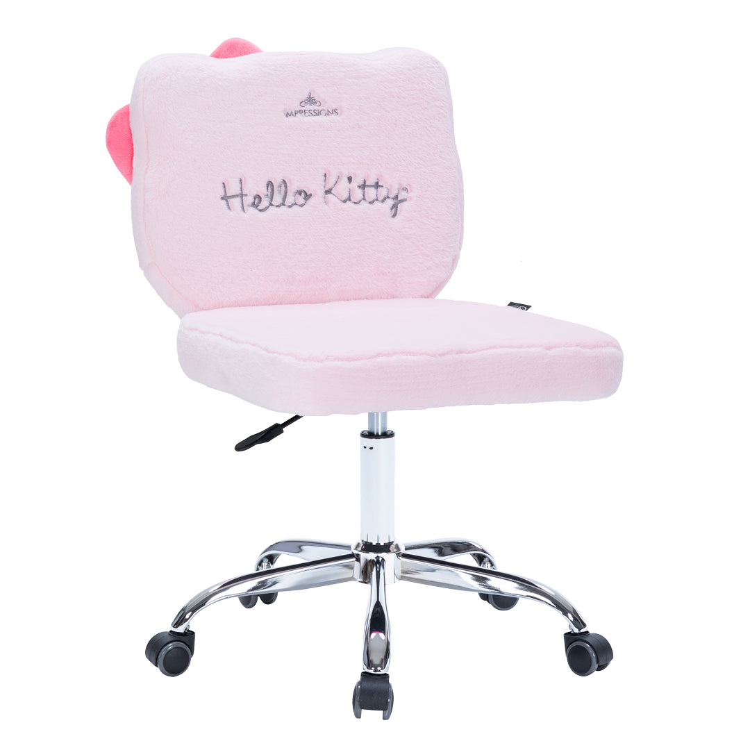 Hello Kitty® Teddy Fur Swivel Vanity Chair • Impressions Vanity Co.